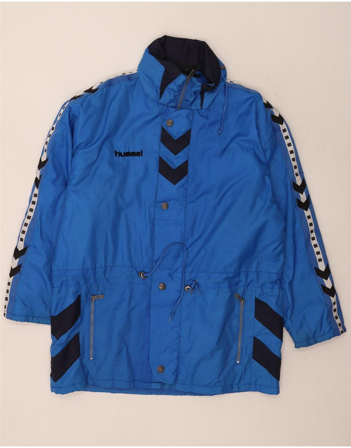 Ανδρικό μπουφάν Hummel Loose Fit Graphic Windbreaker UK 38 Medium Blue