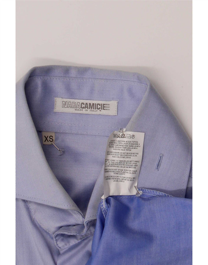 Ανδρικό πουκάμισο Naracamicie XS Blue Cotton Classic