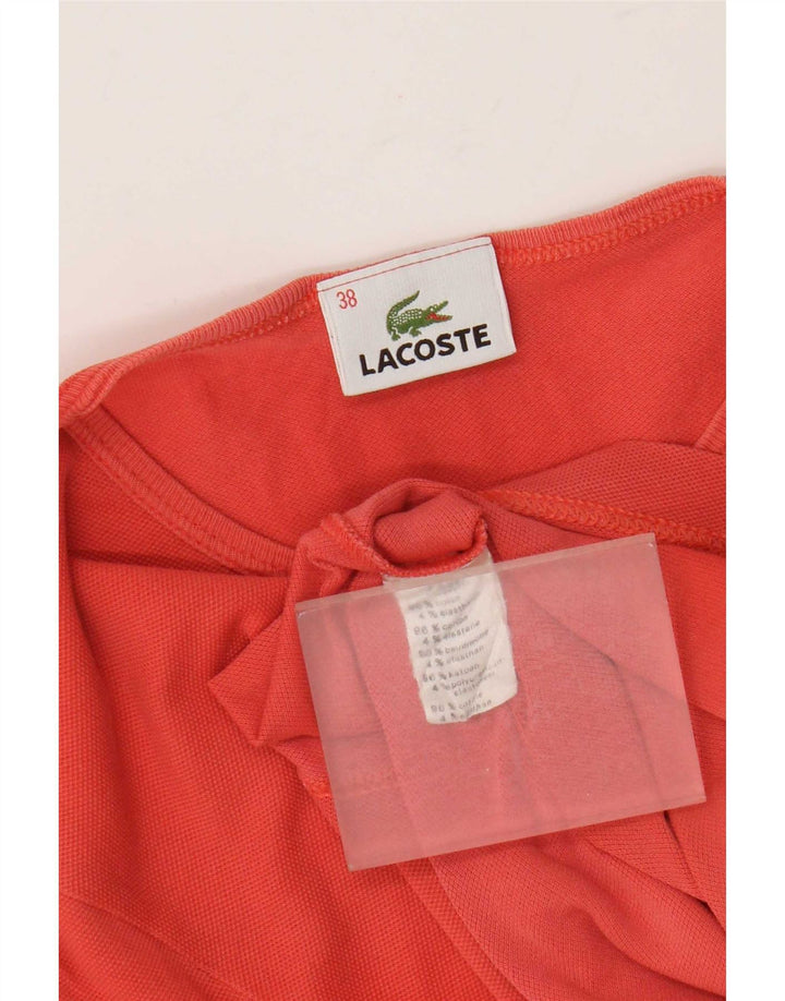 Γυναικείο T-Shirt Lacoste Top Size 38 Μεσαίο πορτοκαλί βαμβακερό
