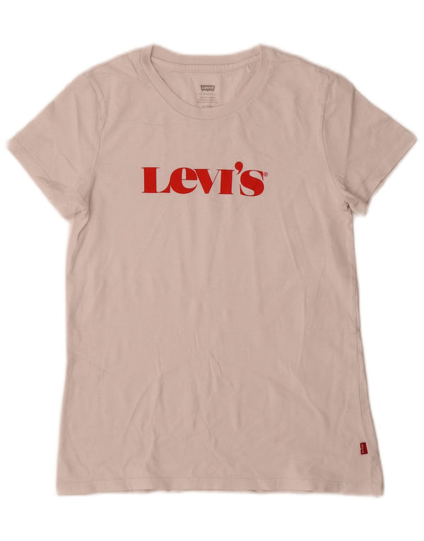 Γυναικείο γραφικό T-Shirt Levi's Top UK 6 XS White