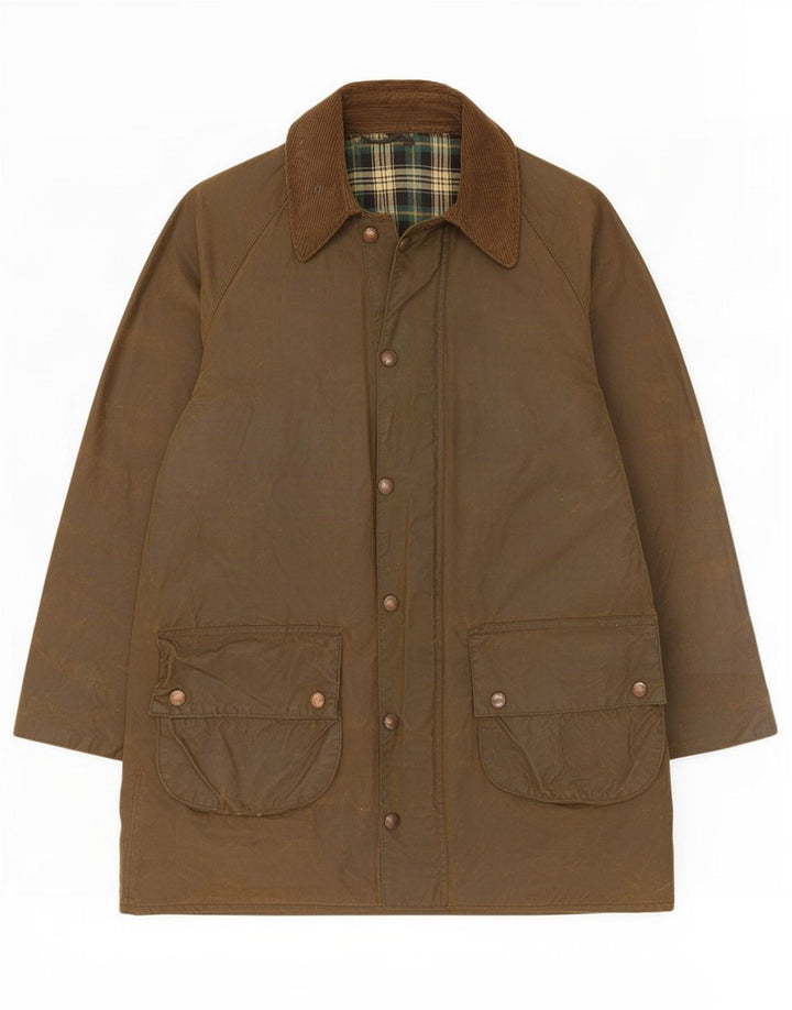 Μπουφάν Barbour Mens Gamefair Waxed Cotton Jacket Size 38 Small Khaki