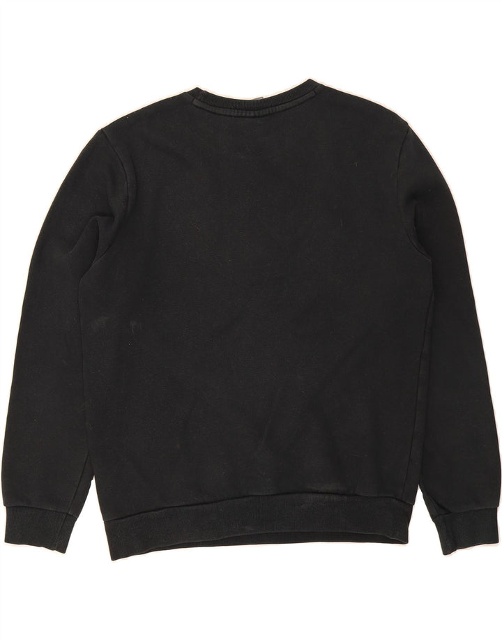 PUMA Mens Graphic Sweatshirt Jumper Medium Black Cotton Vintage Puma and Second-Hand Puma from Messina Hembry 
