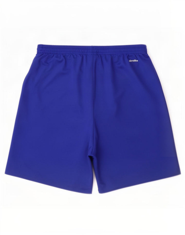 Ανδρικό αθλητικό σορτς Adidas Climalite από μεσαίο μπλε πολυεστέρα