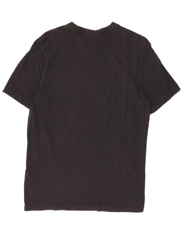 Adidas Mens Graphic T-Shirt Top Medium Black Cotton
