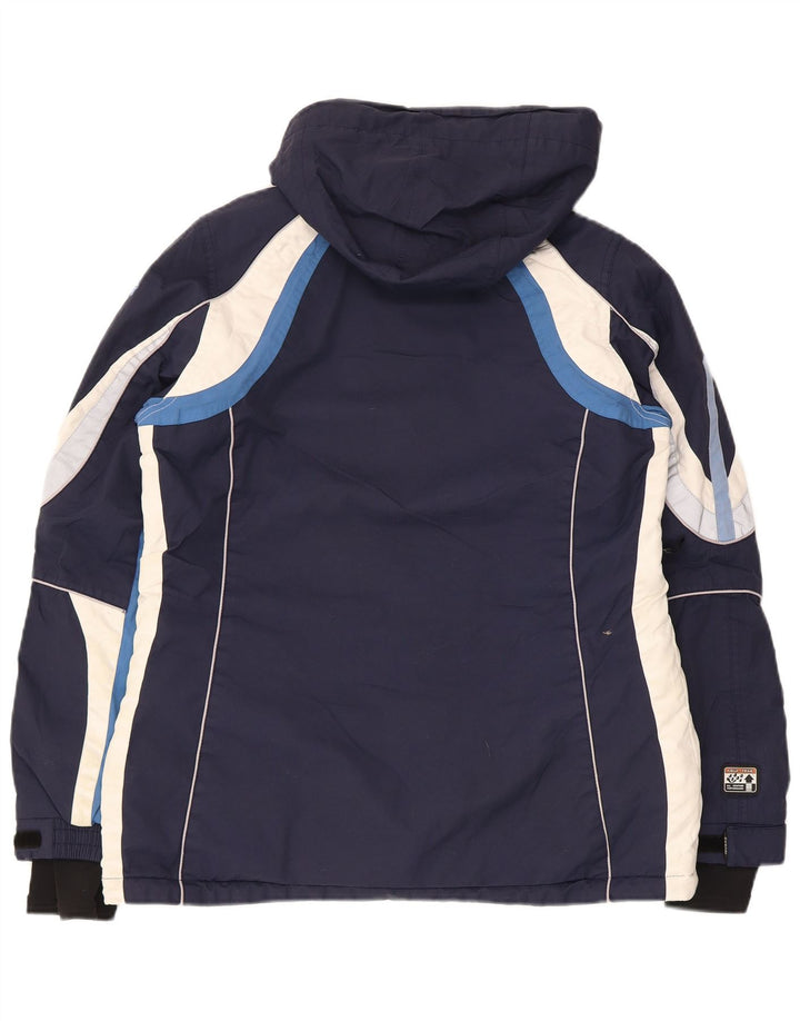 Iguana γυναικείο μπουφάν σκι με κουκούλα EU 40 Medium Navy Blue Colourblock