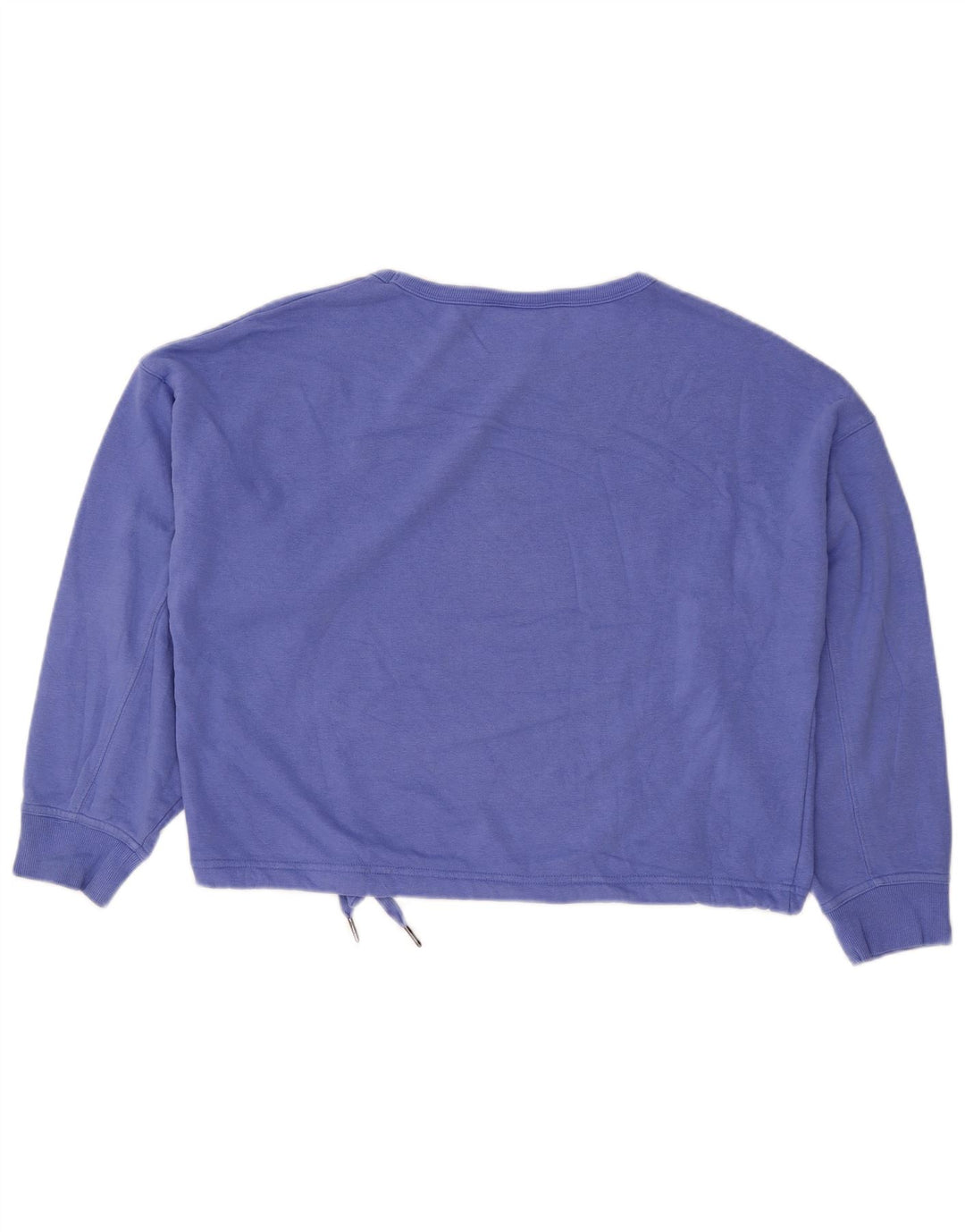 CHAMPION Γυναικεία Crop Oversized Φούτερ Jumper UK 14 Medium Blue