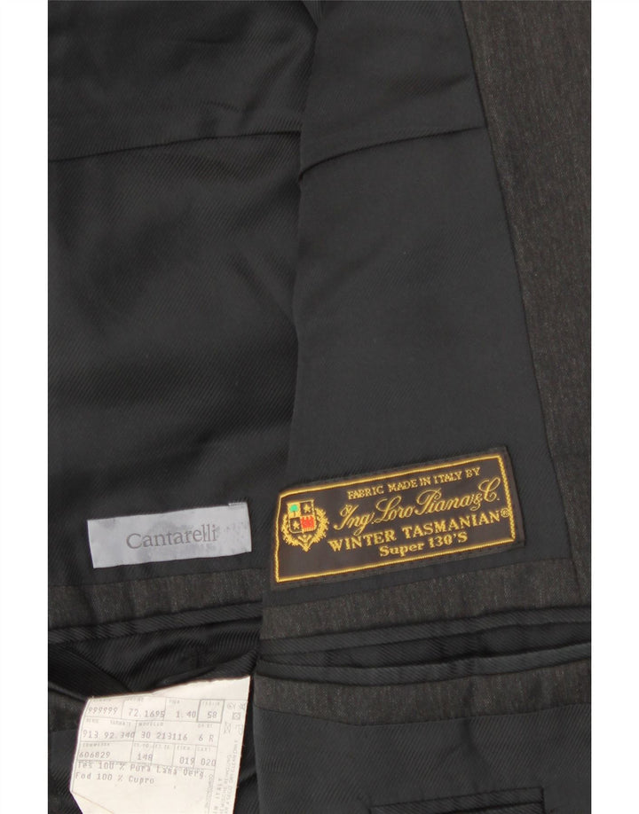 CANTARELLI Ανδρικό μπουφάν Loro Piana με 2 κουμπιά μπλέιζερ IT 58 4XL Γκρι