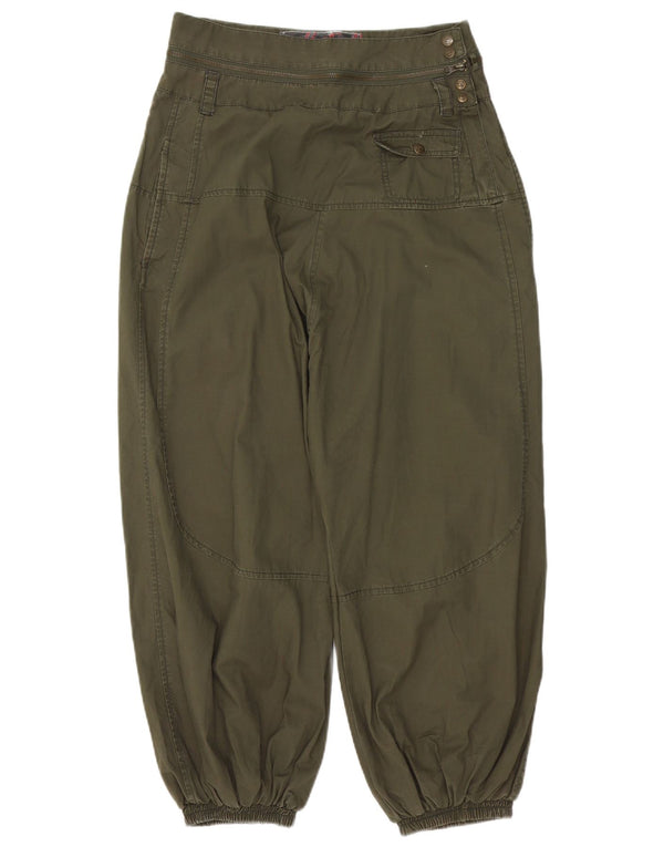 Desigual Γυναικείο γραφικό παντελόνι Harem EU 38 Medium W28 L20 Khaki Floral