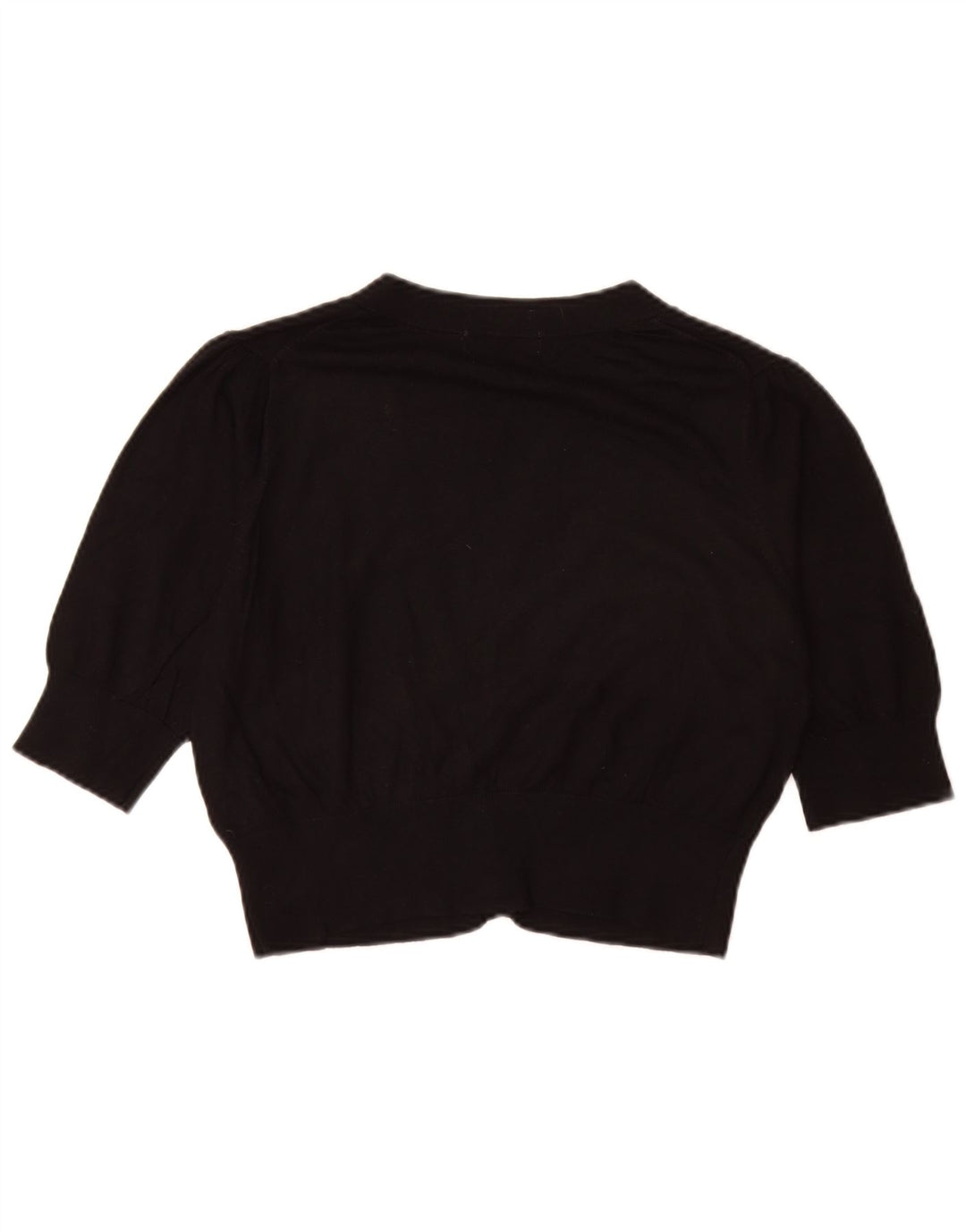Marks & Spencer Γυναικείο πουλόβερ Crop Cardigan UK 14 Medium Black