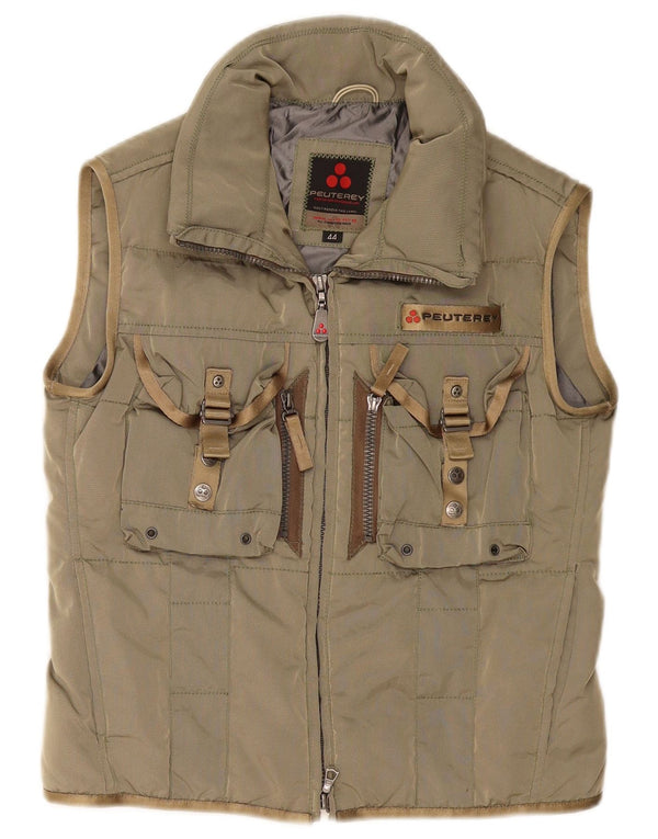 PEUTEREY Γυναικείο padded Gilet IT 44 Medium Green Polyamide