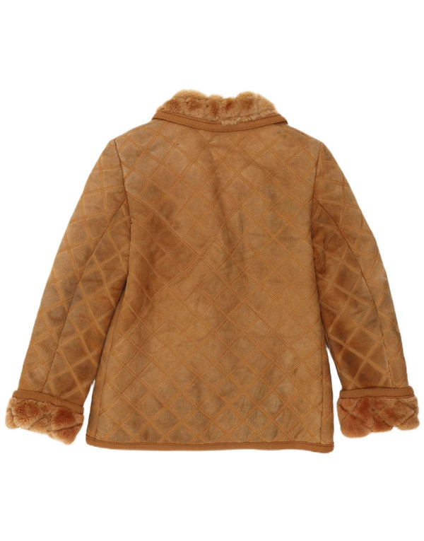 Rupp & Taureck Couture Γυναικείο Shearling Jacket UK 14 Medium Brown