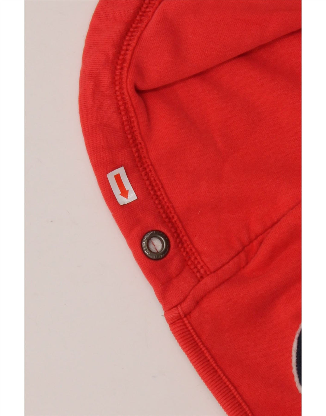 ABERCROMBIE & FITCH Γυναικείο πουλόβερ με κουκούλα με φερμουάρ UK 16 μεγάλο κόκκινο