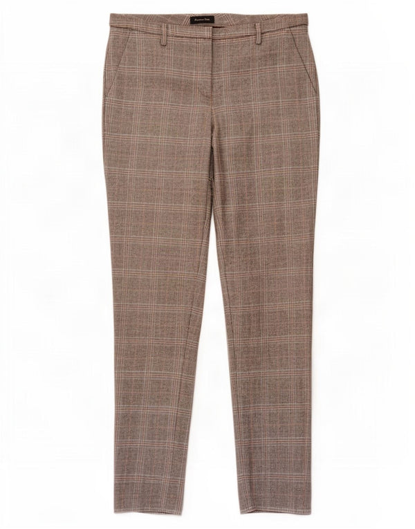 Massimo Dutti Γυναικείο παντελόνι Chino EU 38 Small W28 L30 Grey Houndstooth