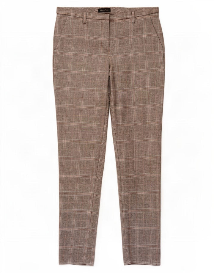 Massimo Dutti Γυναικείο παντελόνι Chino EU 38 Small W28 L30 Grey Houndstooth