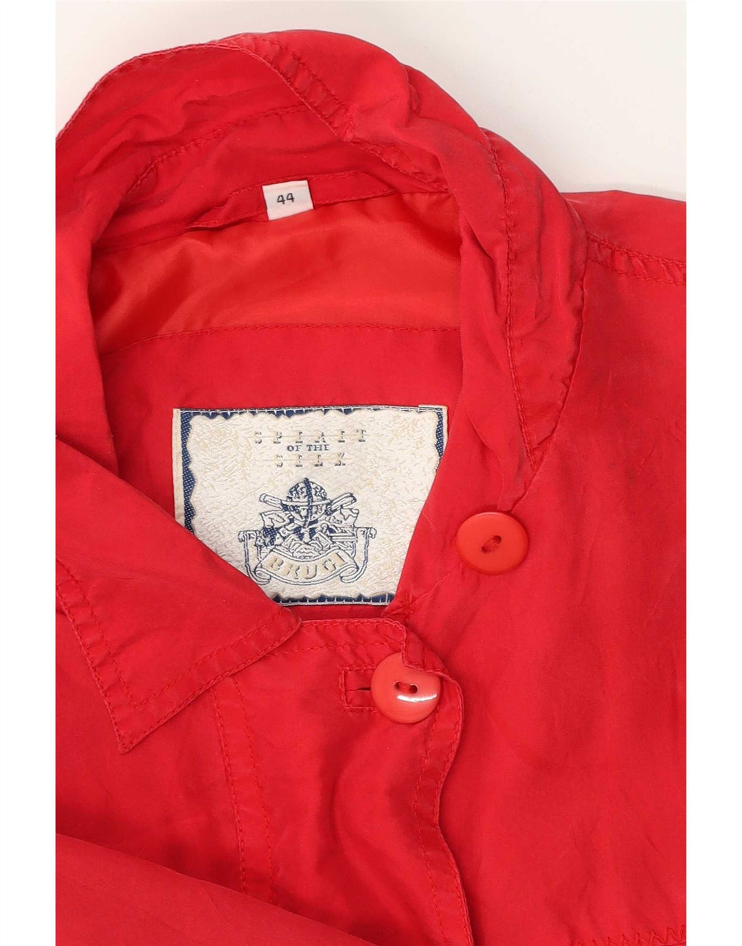 Brugi Γυναικείο Μπουφάν Utility Oversized UK 14 Medium Red Silk