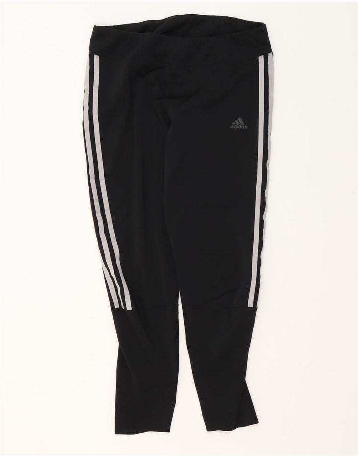 Γυναικείο κολάν ADIDAS Aeroready Crop UK 12 Medium Black Polyester