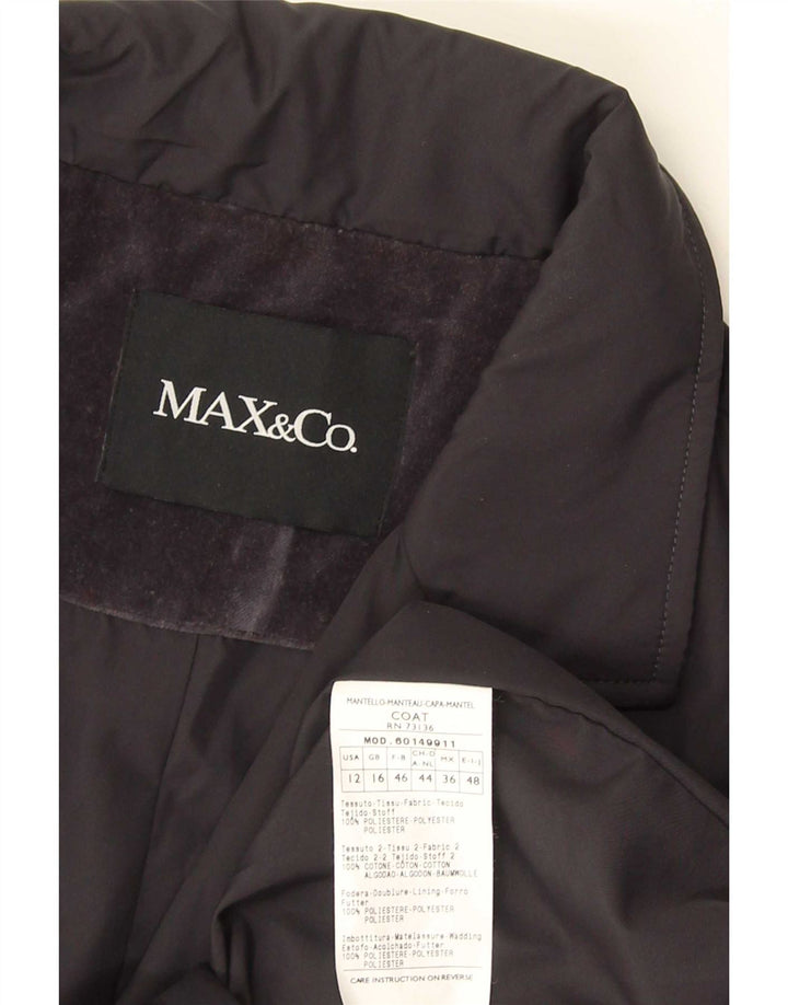 Max & Co. Γυναικείο Πανωφόρι UK 16 Large Navy Blue Polyester