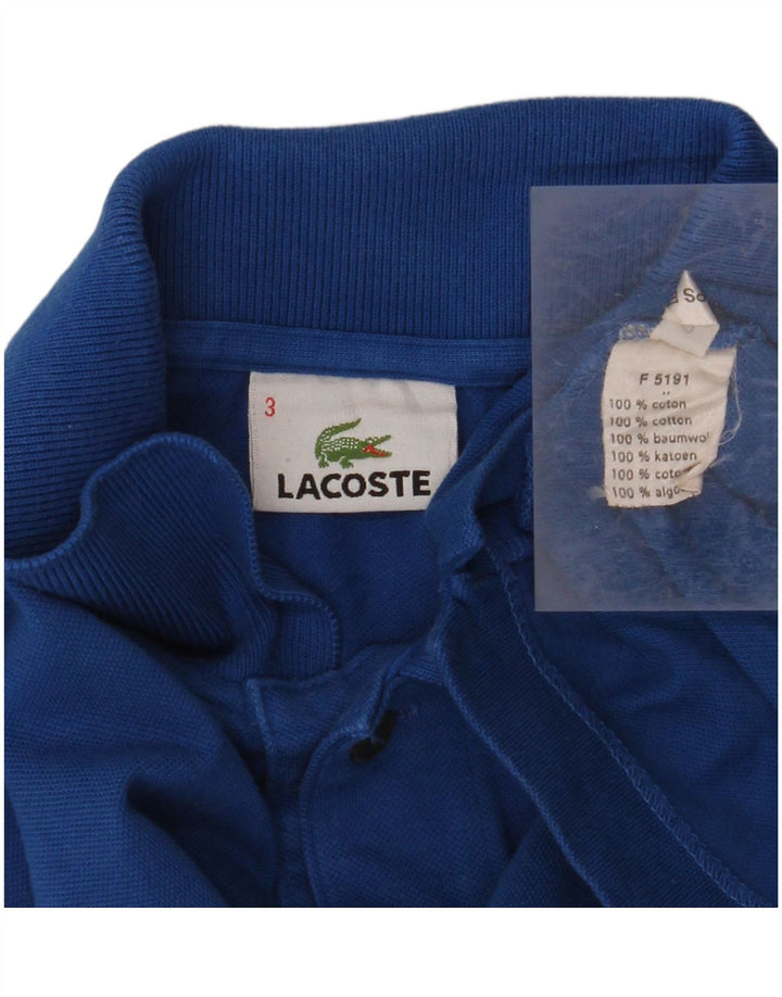 Ανδρικό μακρυμάνικο μπλουζάκι πόλο LACOSTE Νούμερο 3 Μικρό Μπλε Βαμβακερό