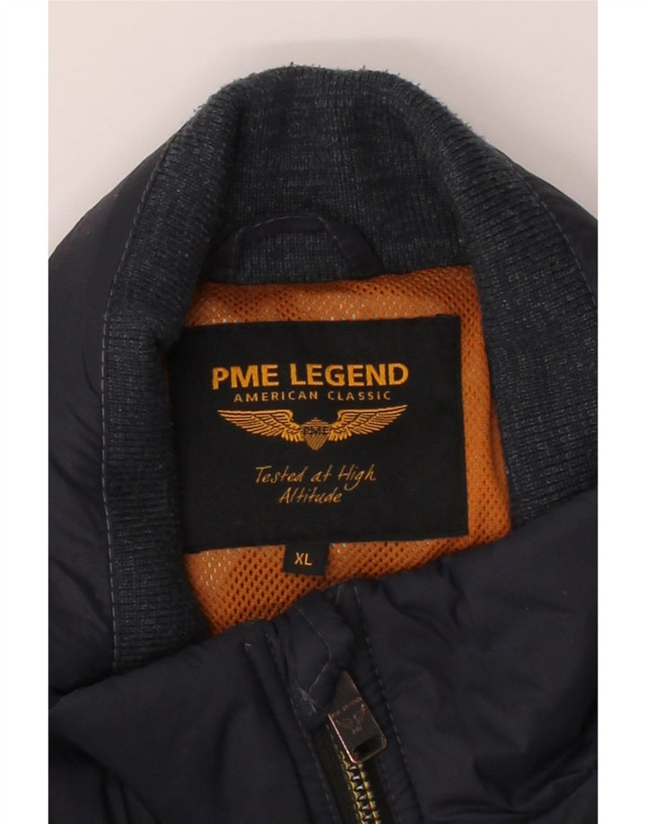 PME LEGEND Womens Quilted Jacket UK 18 XL Navy Blue Nylon Vintage Pme Legend and Second-Hand Pme Legend from Messina Hembry 