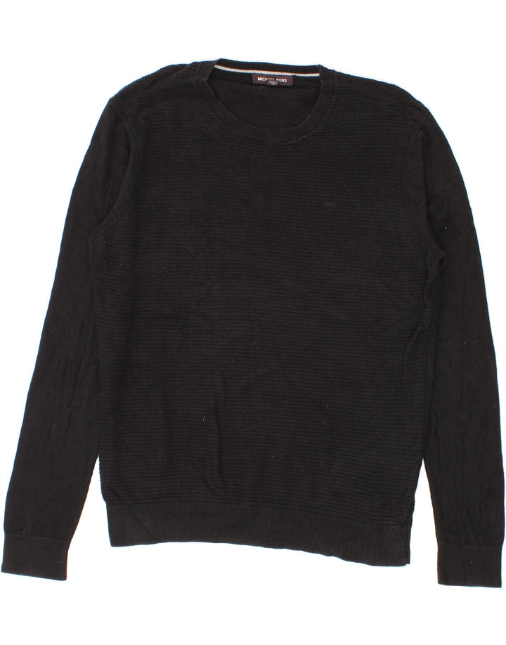MICHAEL KORS Mens Crew Neck Jumper Sweater Large Black Cotton Vintage Michael Kors and Second-Hand Michael Kors from Messina Hembry 