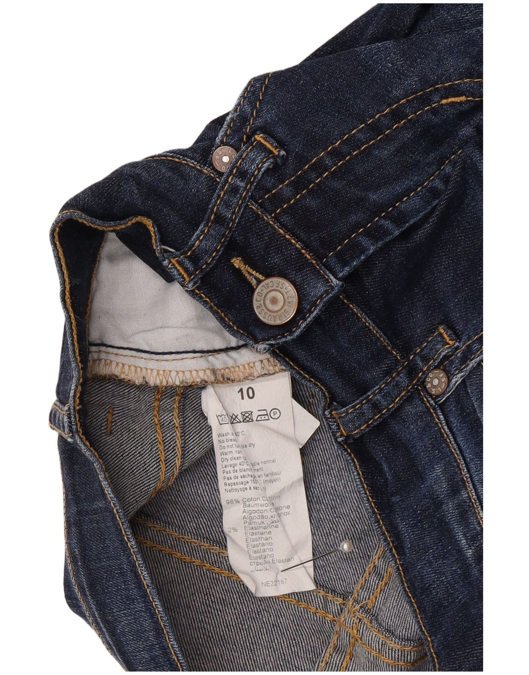 Levi's Boys 511 Slim Jeans 9-10 ετών W24 L26 Μπλε βαμβακερό