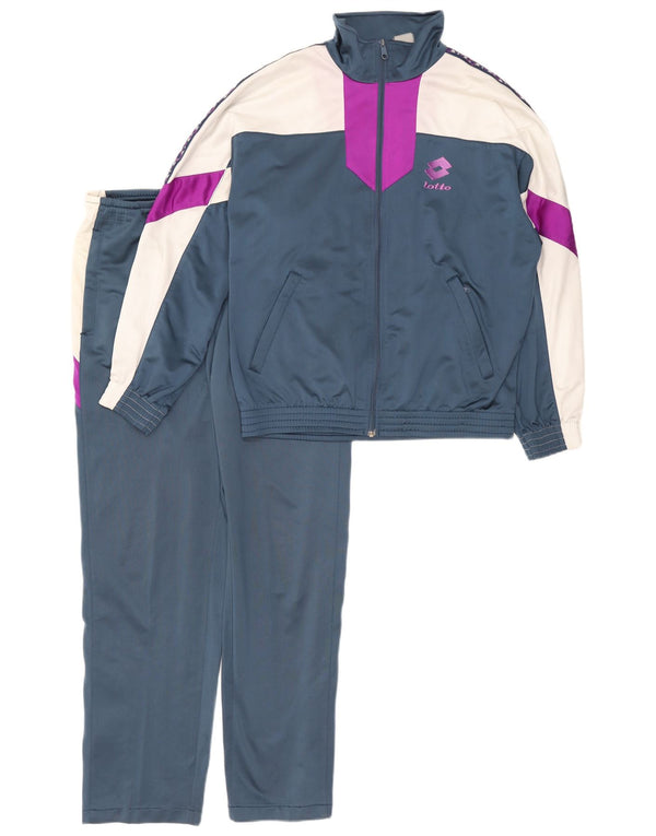 Ανδρική φόρμα Lotto Graphic Full Medium Navy Blue Colourblock