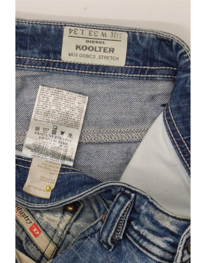 Diesel Ανδρικό Koolter Straight Jeans W33 L34 Μπλε βαμβακερό
