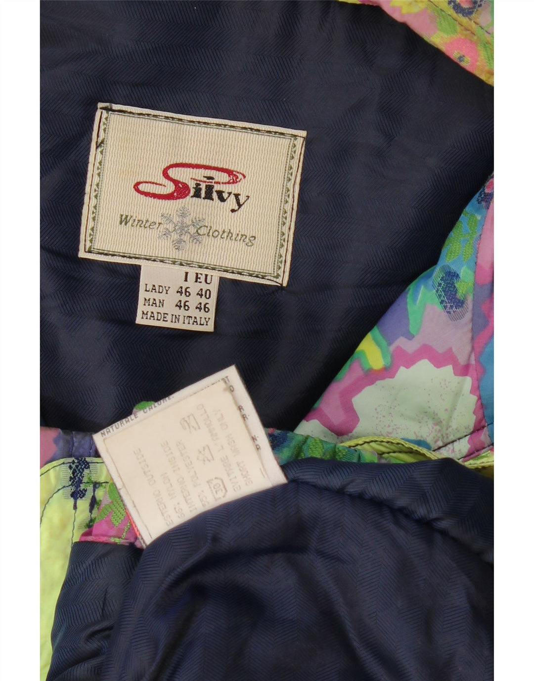 Silvy Γυναικείο μπουφάν με κουκούλα Oversized Ski EU 40 Medium πολύχρωμο Floral