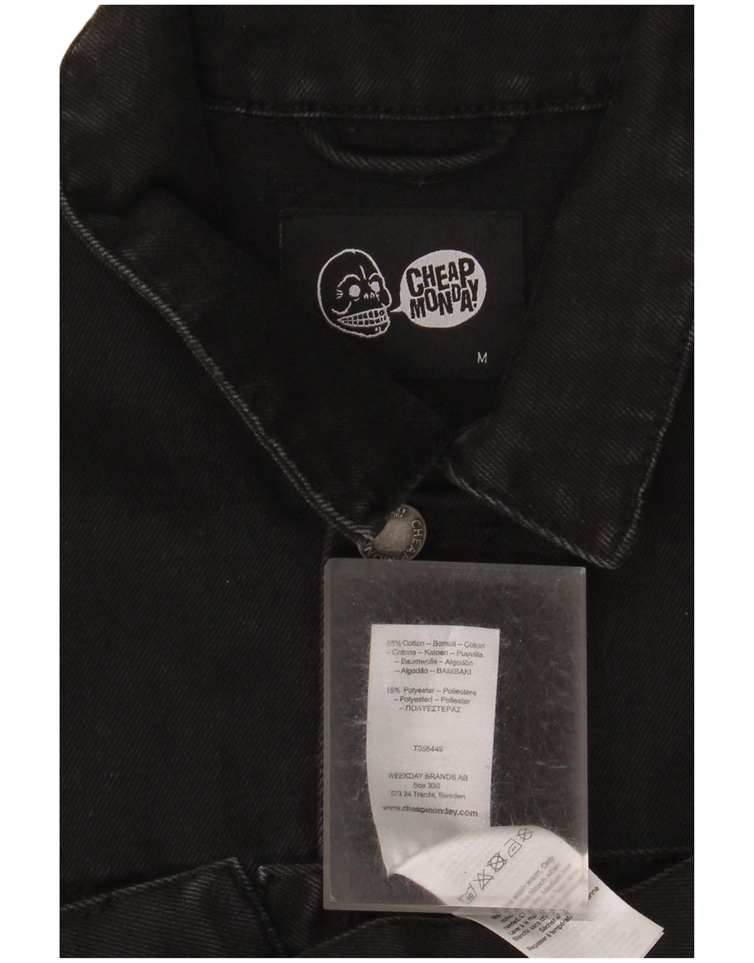 Cheap Monday Ανδρικό Τζιν Gilet UK 38 Medium Black Cotton
