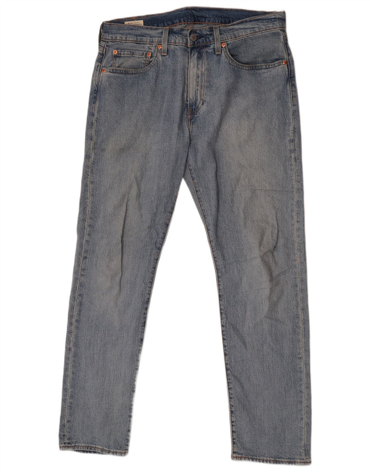 Levi's Mens 502 Tapered Jeans W32 L32 Blue Cotton
