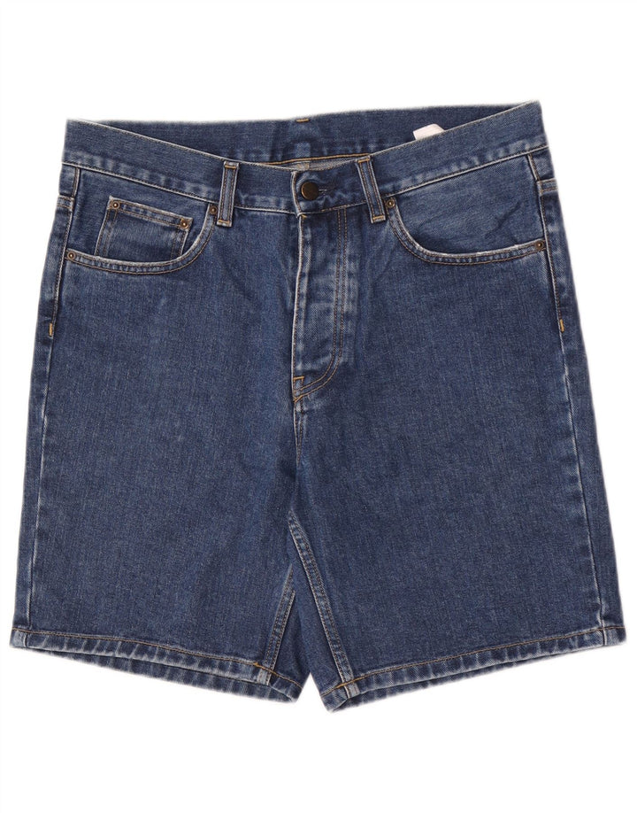 Ανδρικό τζιν σορτς Carhartt W31 μεσαίο μπλε βαμβακερό