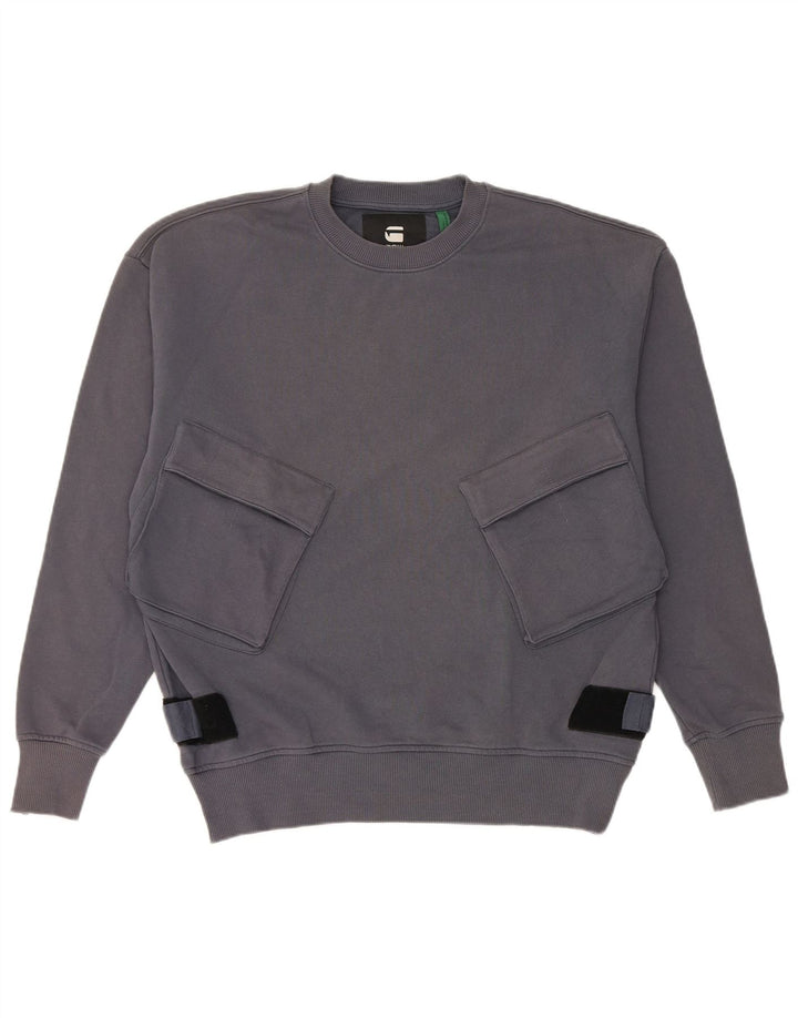Ανδρική φούτερ G-Star Jumper Large Navy Blue από βαμβάκι