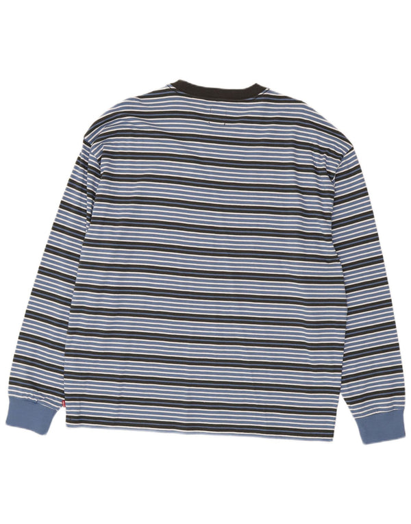 Ανδρικό μπλουζάκι Levi's Oversized Μακρυμάνικο Μεσαίο Μπλε βαμβακερό ριγέ