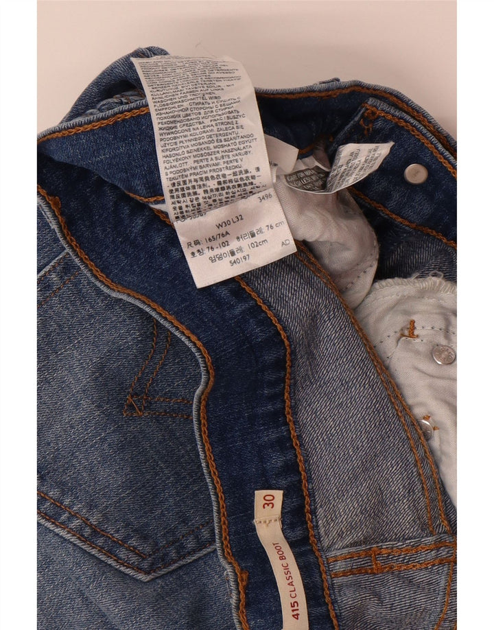 LEVI'S Womens 415 Bootcut Jeans W30 L32 Blue Cotton