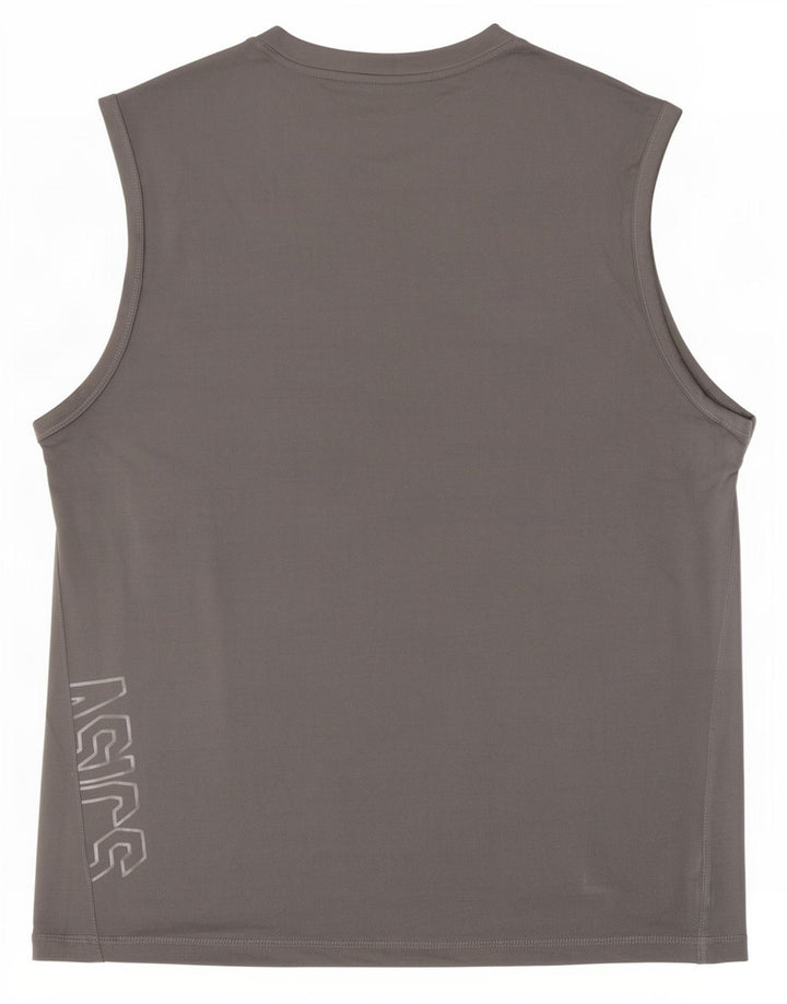Ανδρικό γραφικό γιλέκο Asics Top Large Grey Polyester