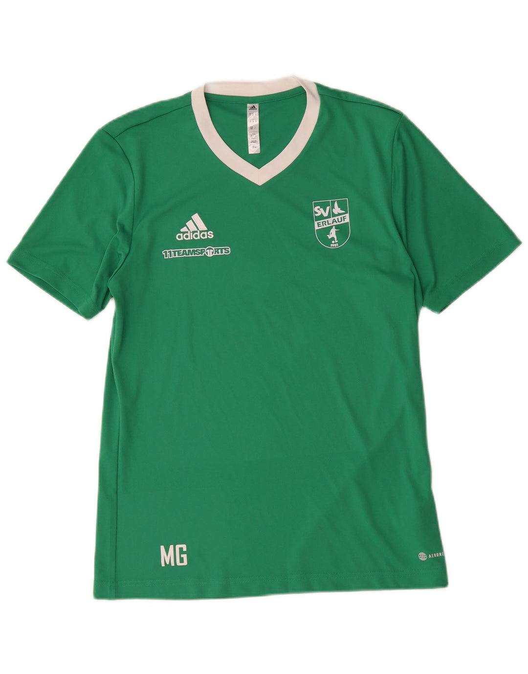 Ανδρικό γραφικό T-Shirt Adidas Aeroready Top μεσαίο πράσινο πολυεστέρας