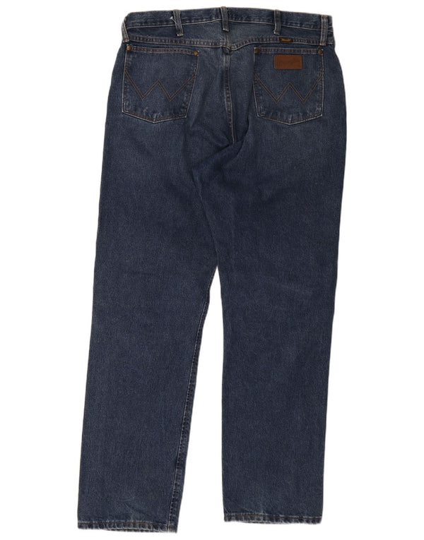 Ανδρικό τζιν Wrangler ίσιο W38 L32 Μπλε βαμβακερό