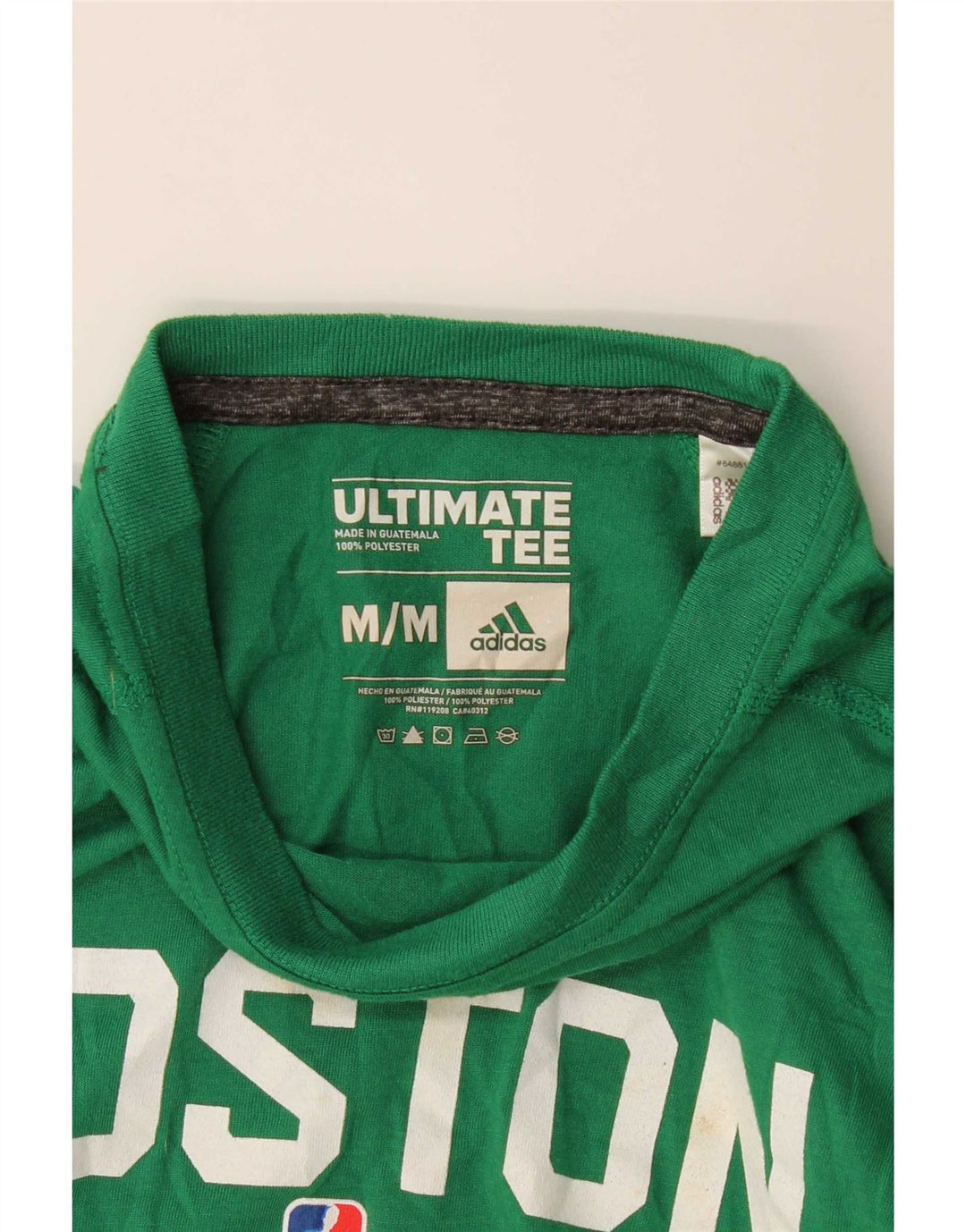 Adidas Ανδρικό γραφικό μπλουζάκι Boston Celtics με μακρυμάνικο μεσαίο πράσινο πολυεστέρα