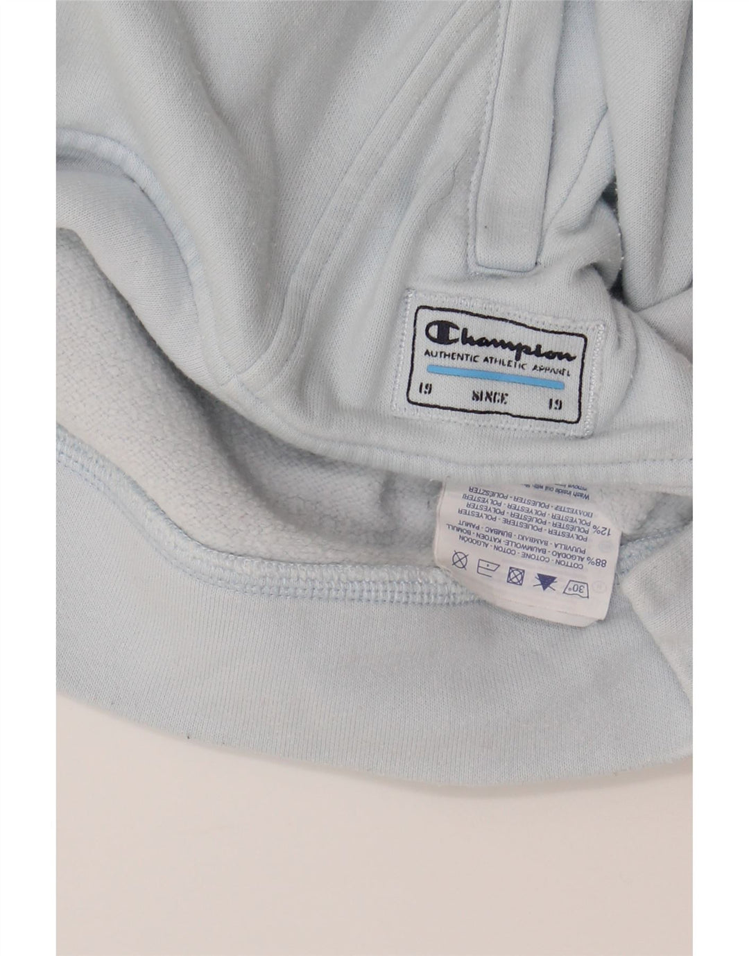 CHAMPION Womens Tracksuit Top Jacket UK 14 Medium Blue Cotton Vintage Champion and Second-Hand Champion from Messina Hembry 