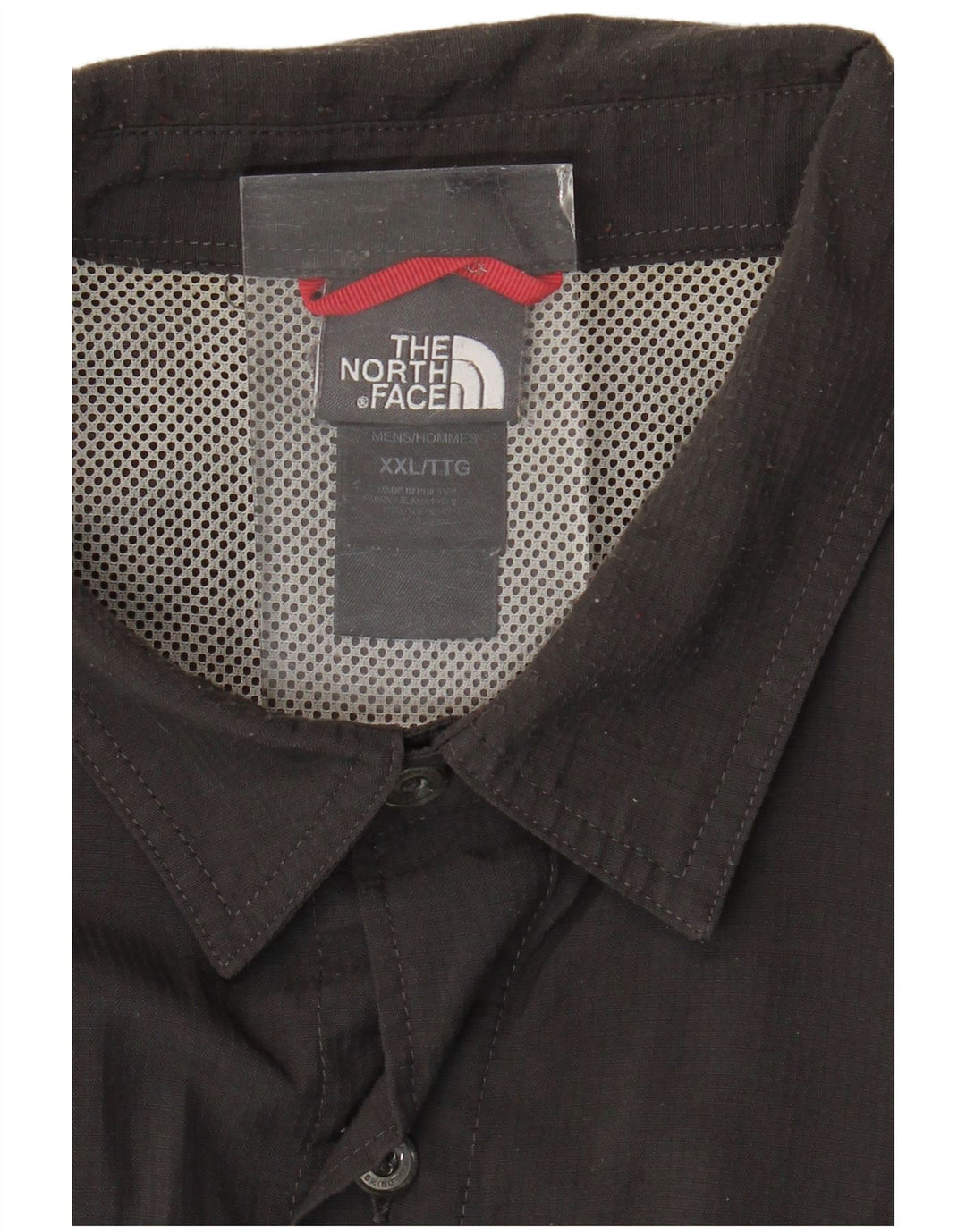 Ανδρικό κοντομάνικο πουκάμισο North Face 2XL γκρι νάιλον