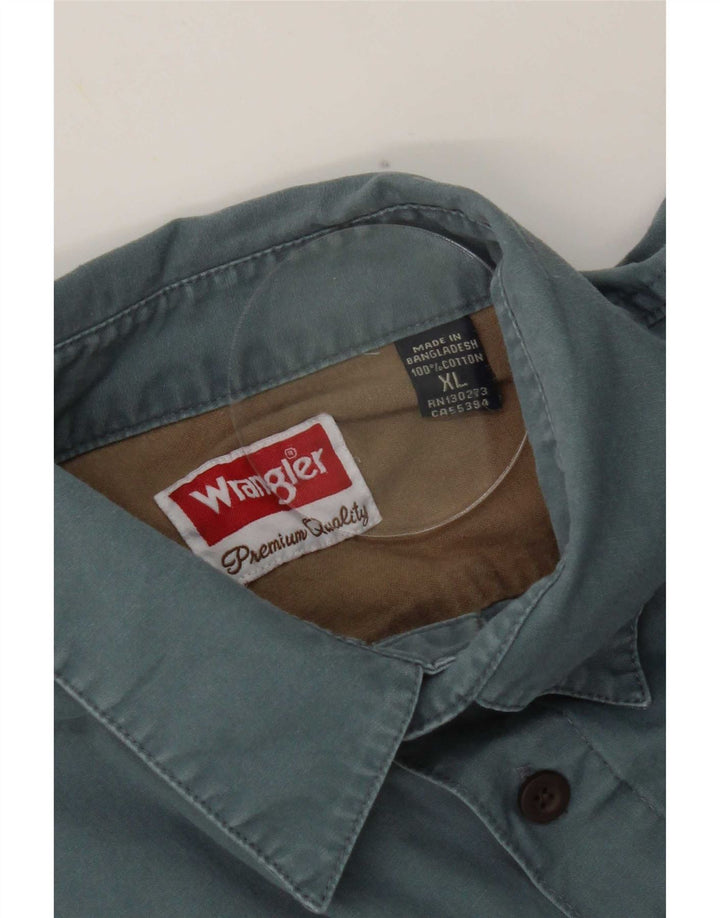 Ανδρικό πουκάμισο Wrangler XL Μπλε βαμβακερό