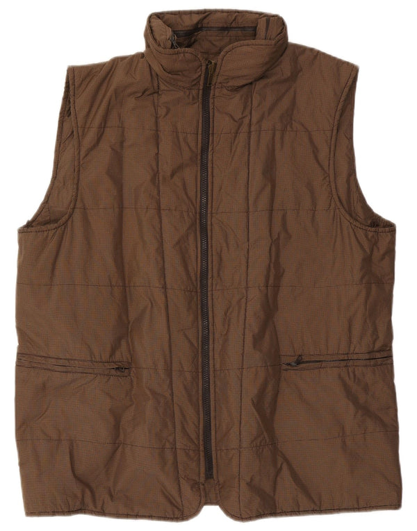 Henry Cottons Ανδρική κουκούλα με επένδυση Gilet IT 54 2XL καφέ Gingham Polyester