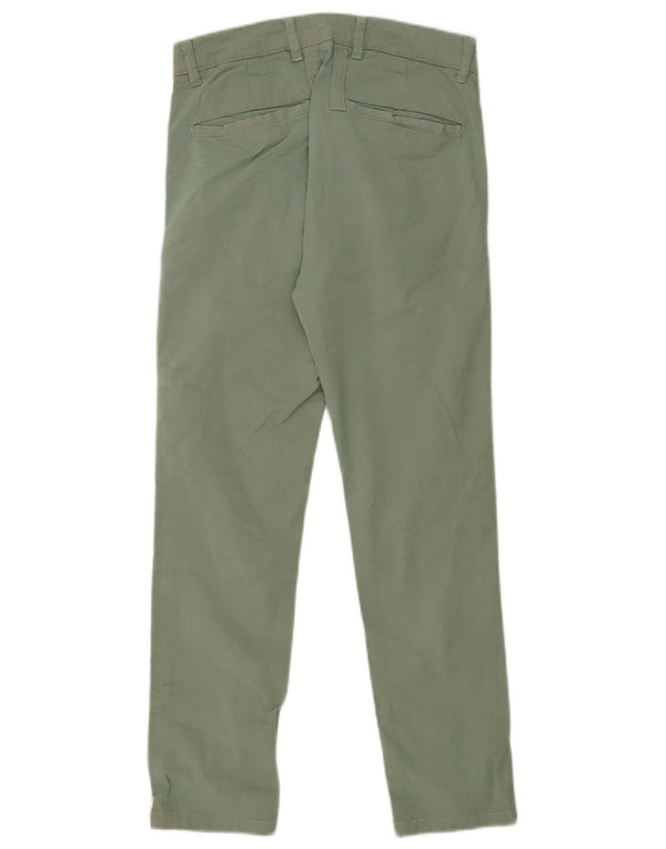 Zara Γυναικείο Slim παντελόνι Chino EU 36 XS W29 L27 Πράσινο