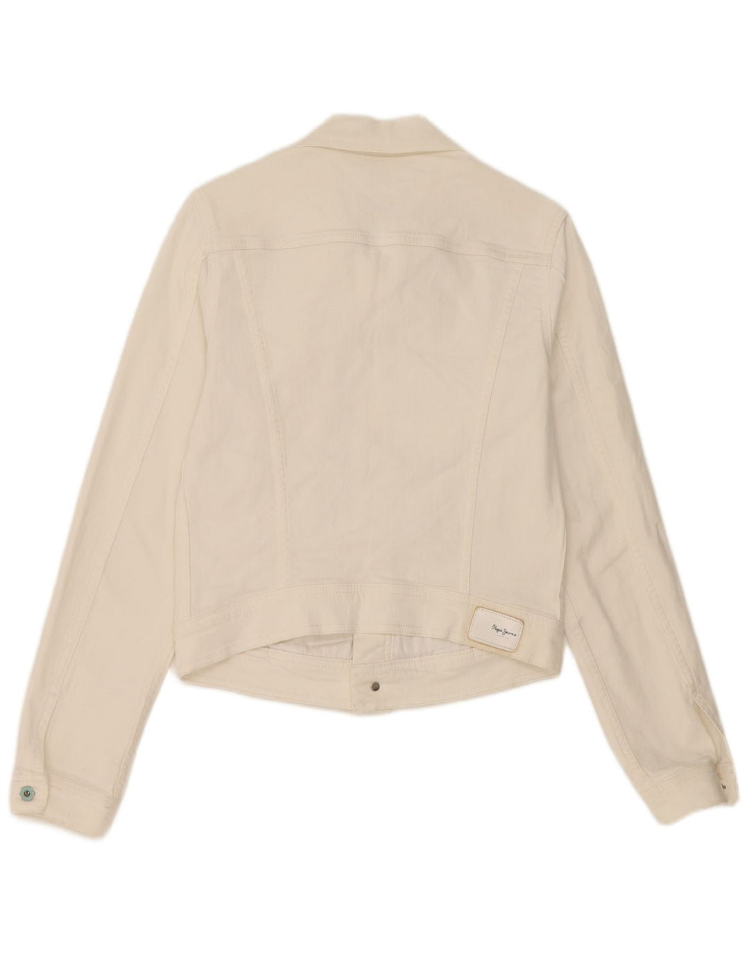 PEPE Jeans Γυναικείο Τζιν Μπουφάν UK 10 Small White