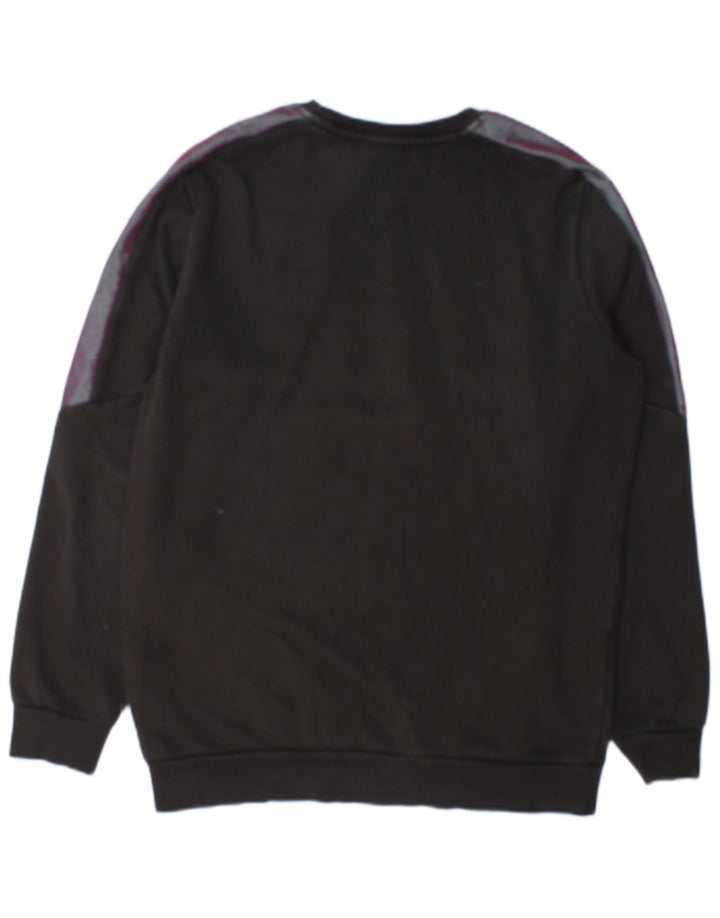 Ανδρικό γραφικό φούτερ Puma Jumper Small Black Colourblock Βαμβακερό