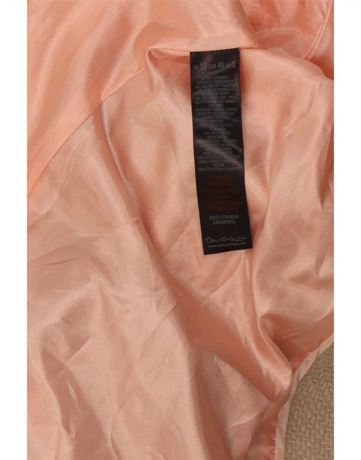 Topshop Γυναικείο Πανωφόρι UK 12 Medium Beige Colourblock Polyester