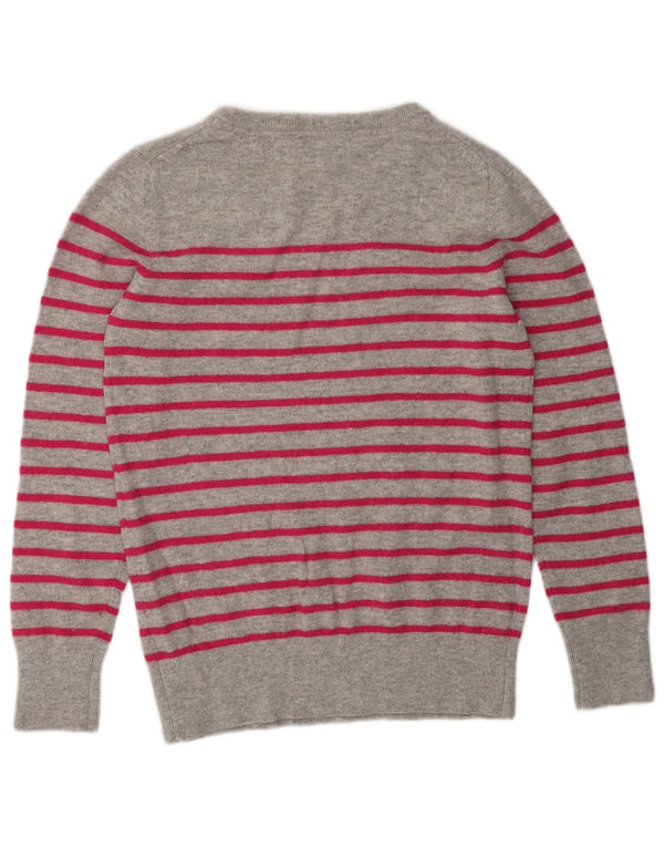 Crew Clothing Γυναικεία πουλόβερ με λαιμό σκάφος UK 12 μεσαίου γκρι ριγέ