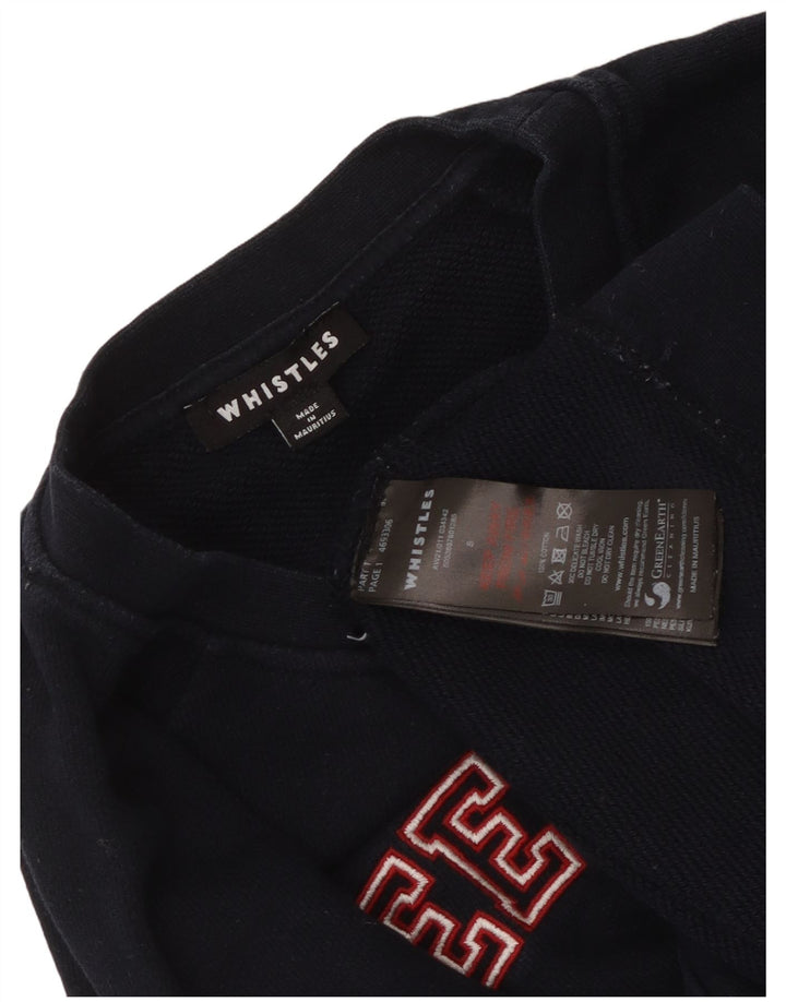 WHISTLE Γυναικεία γραφική φούτερ Weekend Jumper UK 10 Small Navy Blue