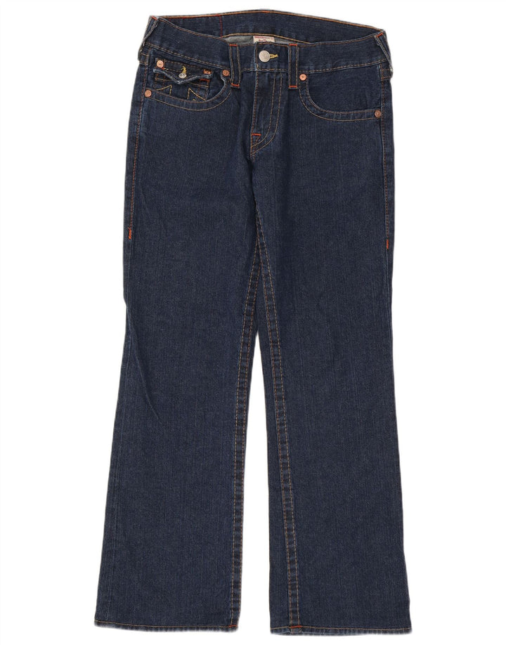 True Religion Γυναικείο τζιν μποτάκι W31 L32 Μπλε βαμβακερό