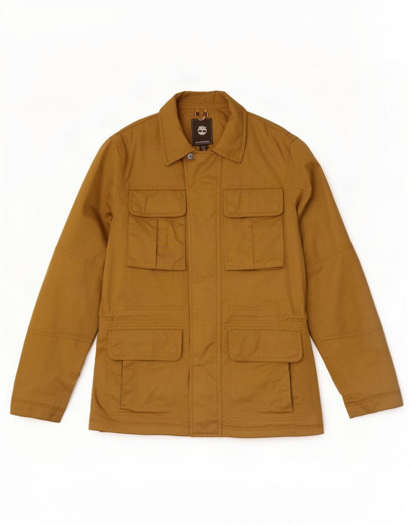 Timberland Mens Utility Jacket UK 36 Small Beige Cotton